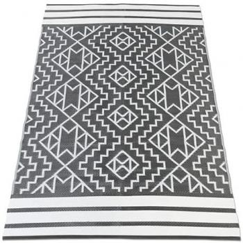 Tappeto Zia grigio e bianco per esterni 160x240 cm