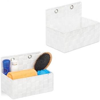Wall-Mount Wicker Storage Pair