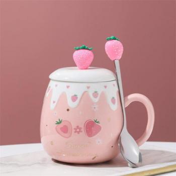 Girl's Cute Strawberry Mug