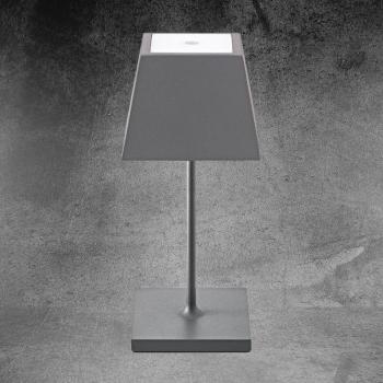 Nuindie Lampe de Table Mini à Batterie 250 mm Gris Graphite