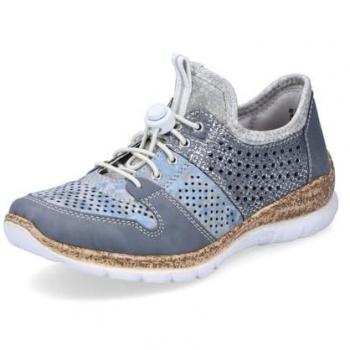 Rieker N4255-12 Slipper blau