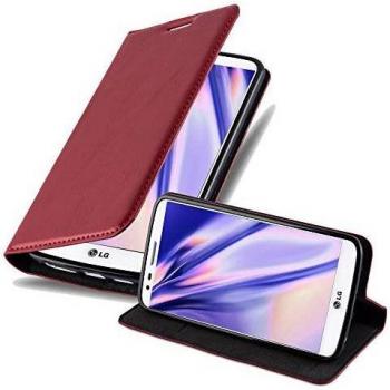 Funda LG G2 Rojo Manzana con Soporte y Cierre Magnético