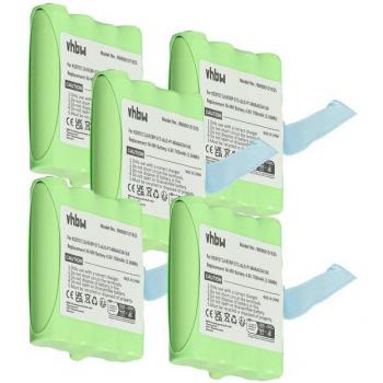 Batteries 700 mAh 4,8 V NiMH – Pack 5 pièces pour radios Motorola TLKR & XTR446