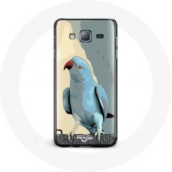 Samsung Galaxy J5 Case with Blue Parakeets