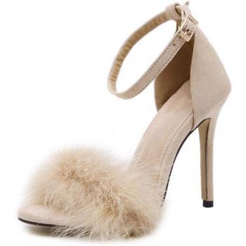 Nude Color Tip Heels