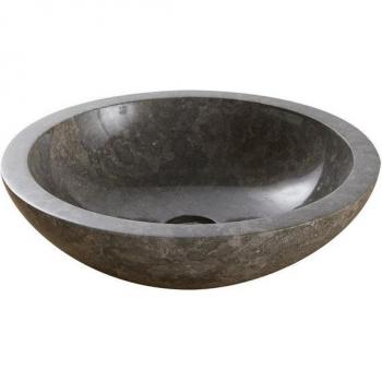 Calypso Grey Lavabo Tikamoon de Mármol Circular