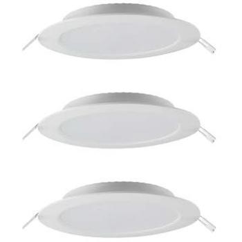 V-TAC LED-Einbauleuchte VT-61003, 3 W, 330 lm, 3000 K, EEK: E, 3 Stück