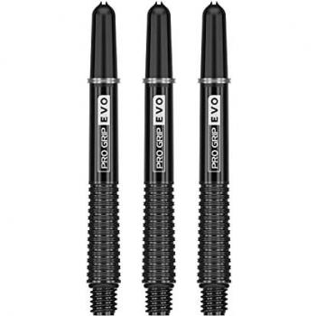 Pro Grip Evo Target 47.7 mm, Mediano, Negro – Caña de Dardos