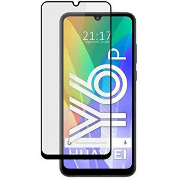 Protector de Pantalla Cristal Templado 5D Negro para Huawei Y6P