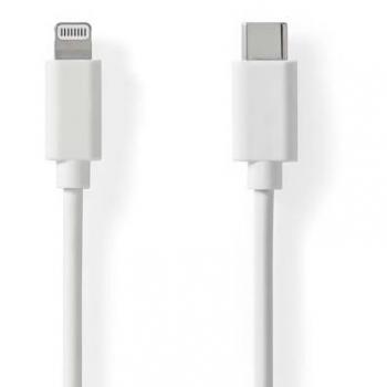 MFI 8-Pin Lightning to USB-C 1m White