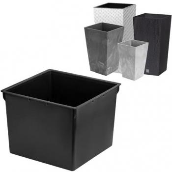 Insert bouteille noire 195 × 195 mm – 5 L – Plastique pour pots de fleurs