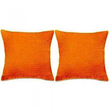 VidaXL Set di 2 Cuscini in Velluto 45x45 cm Giallo