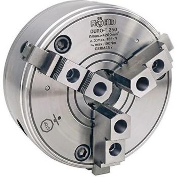 Mandril Duro‑T 3 Bocas con Centrador Cilíndrico DIN 6350 200 mm (8″)