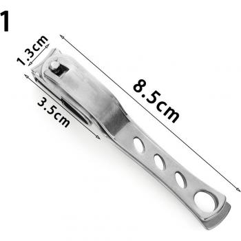 Coupe-ongles rotatif en acier inoxydable, 360 degrés, 1 pièce