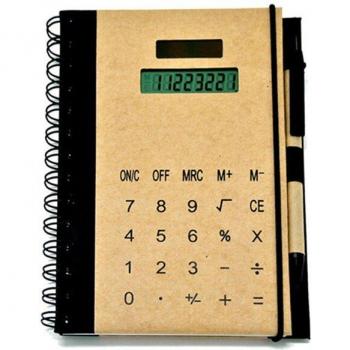 Finance Applicable Ledger Calculator with Notebook and Pen