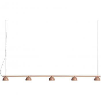 Suspension LED à 5 lampes beige Northern Blush