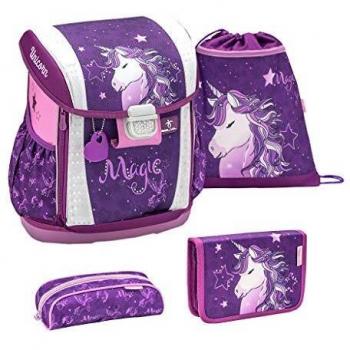 Belmil Schulranzen Set für 1. bis 4. Klasse Lila