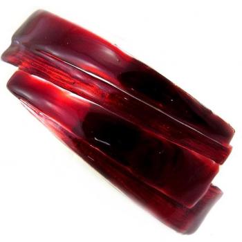 Bracciale Nora Rosso Argento – Dolce Vita 25 mm