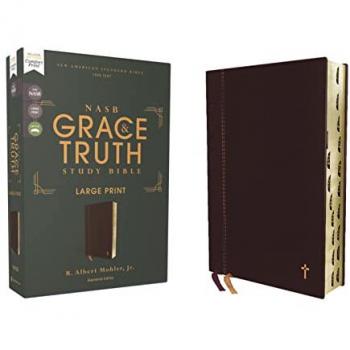 NASB, The Grace and Truth Study Bible, Large Print, Maroon