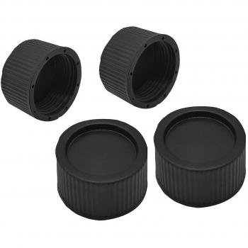4Pcs Couvercle de Drain pour Filtre à Sable 33Mm Noir