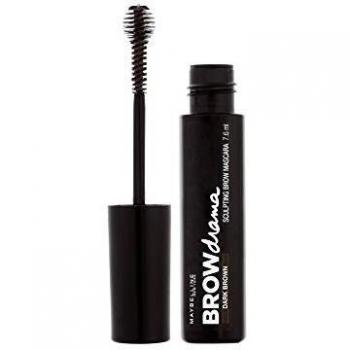 Máscara de Cejas Maybelline Brow Drama, Color Marrón Oscuro