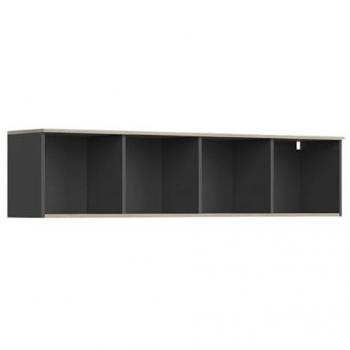 Tagère Murale Design Nibis en Chêne et Gris