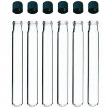 Pack de 10 tubes sérologiques en verre 70 ml, bouchon à vis, autoclavable