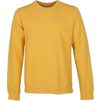 Sweatshirt col rond bio jaune brûlé Colorful Standard