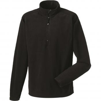Micro Fleece Zip-Neck, Black, XXL – Jerzees