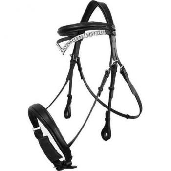 Whitaker Lynton Leather Snaffle Bridle with Bonus Browband