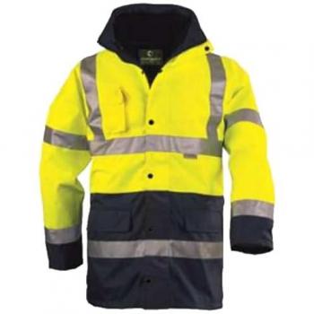 Parka Polyestère Hi‑Way 4 en 1, Couleur Jaune/Gris, T2XL – Euro Protection (70593)