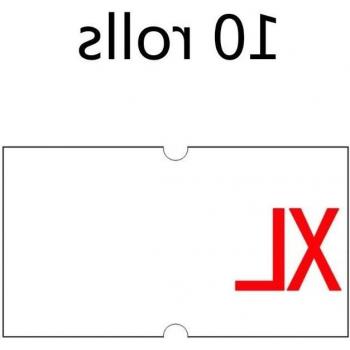 10 Roll Set of White Price Labels