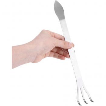 3-Prong Stainless Steel Soil Rake for Bonsai
