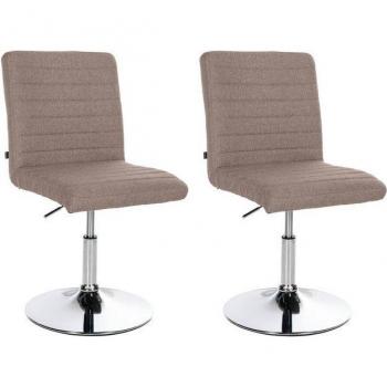 CLP „Elvas“ 2‑er Set: höhenverstellbarer Esszimmerstuhl mit 360° Drehung