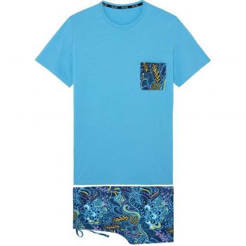 HOM Pyjama für Herren Blau XL Regular Fit