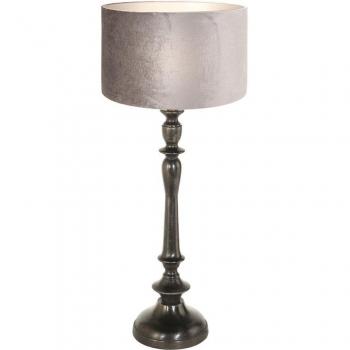 Anne Lighting Bois Velvet Wood Table Lamp
