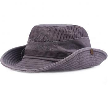 Sombrero de Caza Bordado Algodón con Ala Ancha