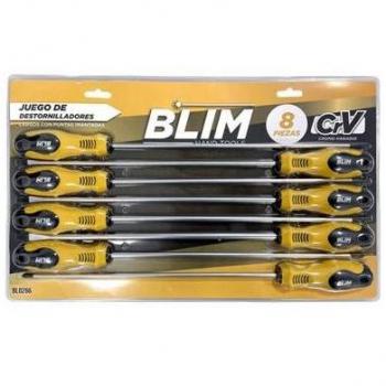 Blim Juego de 8 Destornilladores Largos