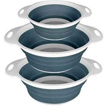 SiliconeFlex 3‑Piece Colander Kit