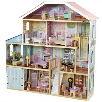 KidKraft Grand View Casa de Muñecas de Madera con Accesorios