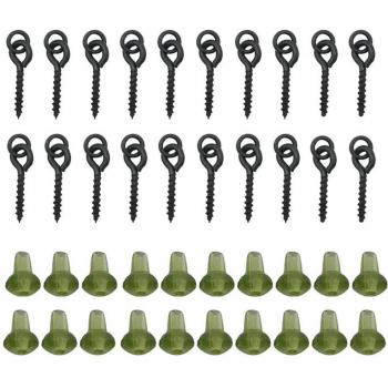 20 Piezas Kit de Anillos de Parada y Tornillos para Boilie