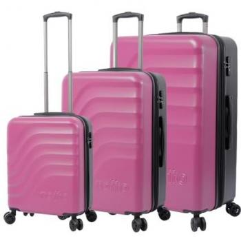 Totto Bazy Purple Trolley Bag Set