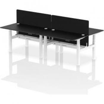 Air Back‑to‑Back 1400 × 800 mm 4‑Person Bench Desk – Adjustable Height