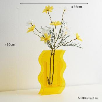 Vase en acrylique transparent pour salon