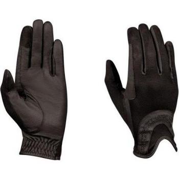 Ziegenleder‑Mesh‑Palm‑Glitzer‑Reithandschuhe M Dunkelblau Dublin