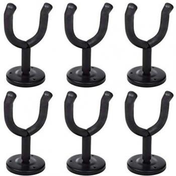 vidaXL Guitar Wall Mount Hanger Set 6 pcs