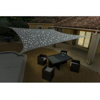 Tenda Vela Solare 300 LED 4x5m Crema Werka Pro