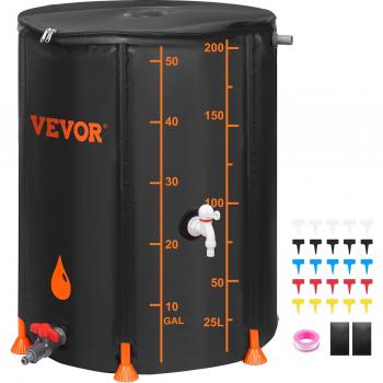 Système de Collecte d'Eau de Pluie Pliable 201 L
