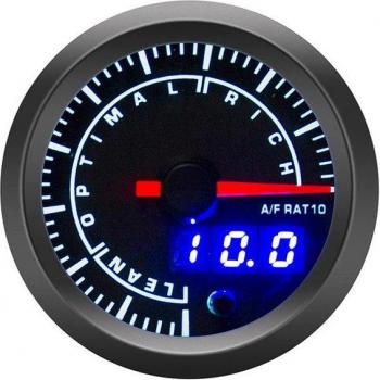 High-End 52mm Air-Fuel Ratio Gauge with Narrowband O2 Sensor, 7 Colors for 12V Car