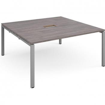 Adapt Square Office Boardroom Table with Power Module Cut Out